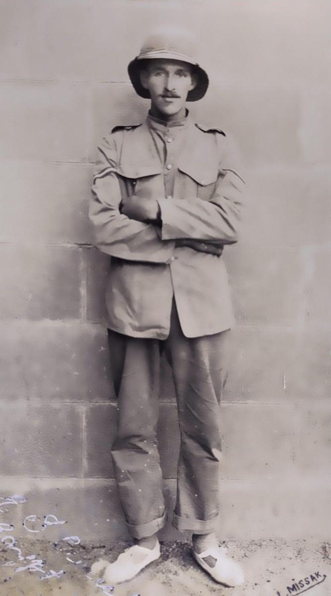 sent to sister Ethel from Egypt: “Don’t laugh!” CREDIT:Brian Horne